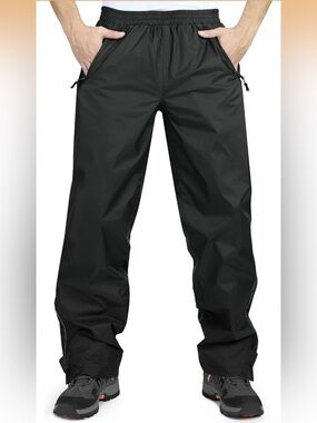 Men's Black Waterproof Outdoor Pants